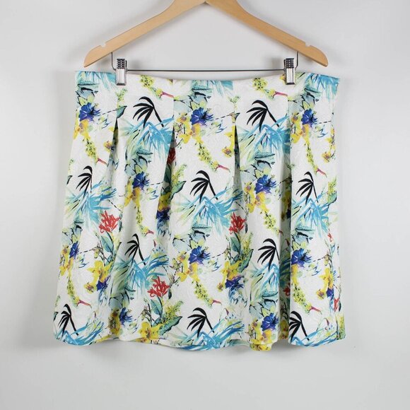 Kate & Mallory Colorful Tropical Skirt - XL - Picture 1 of 7